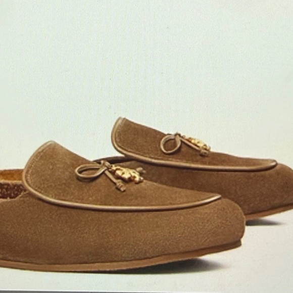 TORY BURCH CHARM MULE NATION SUEDE in RIVER ROCK - Picture 5 of 5